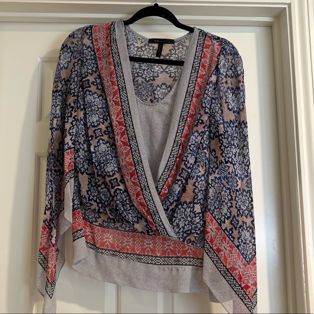BCBG silk top